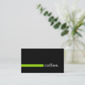 Loyalty Coffee Plain Black Modern Sheen Green (Staand voorkant)