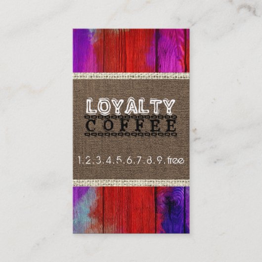 Loyalty Coffee Punch Burlap Kijk #25 (Voorkant)