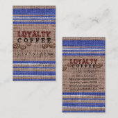 Loyalty Coffee Punch Burlap Kijk uit #4 (Voorkant / Achterkant)