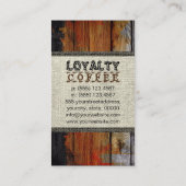 Loyalty Coffee Punch Burlap Wood Kijk uit (Achterkant)