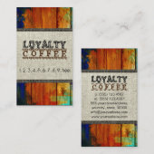 Loyalty Coffee Punch Burlap Wood Kijk uit #2 (Voorkant / Achterkant)