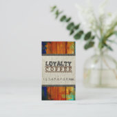 Loyalty Coffee Punch Burlap Wood Kijk uit #2 (Staand voorkant)