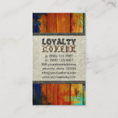 Loyalty Coffee Punch Burlap Wood Kijk uit #2 (Achterkant)