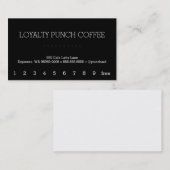 Loyalty Coffee Punch-Card Stymie (Voorkant / Achterkant)