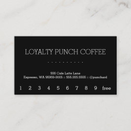 Loyalty Coffee Punch-Card Stymie