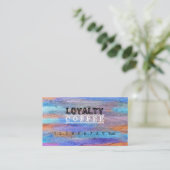 Loyalty Coffee Punch Colorful Modern Wood #15 (Staand voorkant)
