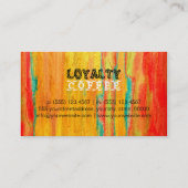Loyalty Coffee Punch Colorful Modern Wood #5 (Achterkant)