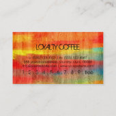 Loyalty Coffee Punch Colorful Modern Wood Kijk #11 (Achterkant)