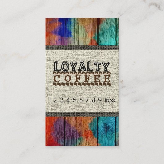 Loyalty Coffee Punch Jute Hout Look #3 (Voorkant)