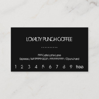 Loyalty Coffee Punch-Kaart