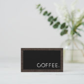 Loyalty Coffee Punch Modern Black Achtergrond (Staand voorkant)