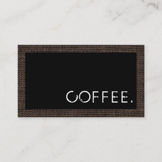 Loyalty Coffee Punch Modern Black Achtergrond (Voorkant)
