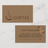 Loyalty Coffee Punch Modern Dirt Background (Voorkant / Achterkant)