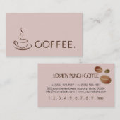Loyalty Coffee Punch Modern Dust Storm Achtergrond (Voorkant / Achterkant)