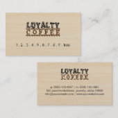 Loyalty Coffee Punch Modern Hout (Voorkant / Achterkant)
