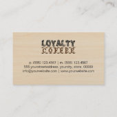 Loyalty Coffee Punch Modern Hout (Achterkant)