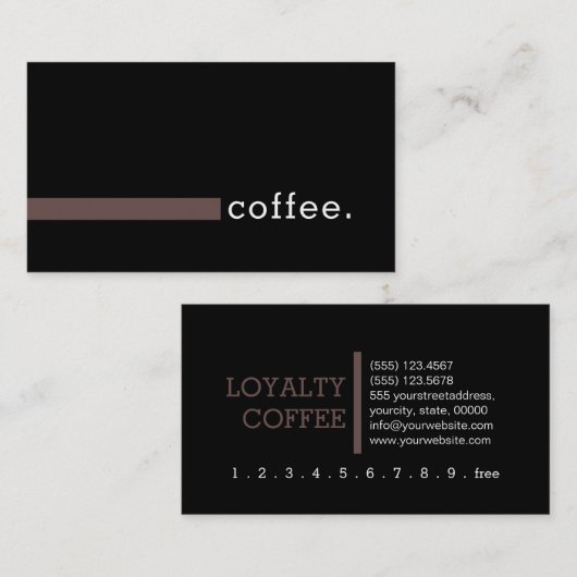 Loyalty Coffee Punch Modern Liver (Voorkant / Achterkant)