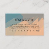 Loyalty Coffee Punch Modern Mosaic Pattern #11 (Achterkant)