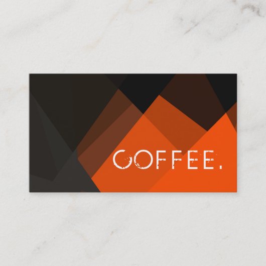 Loyalty Coffee Punch Modern Mosaic Pattern #3 (Voorkant)