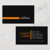Loyalty Coffee Punch Modern Oranje (Voorkant / Achterkant)