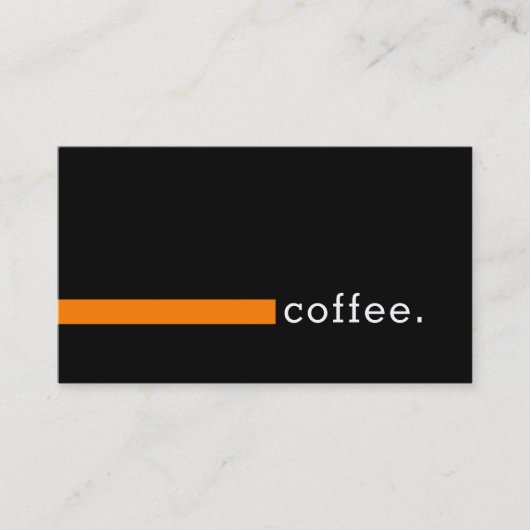 Loyalty Coffee Punch Modern Oranje (Voorkant)