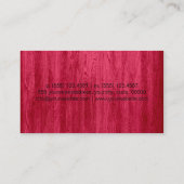 Loyalty Coffee Punch Modern Red Wood Grain (Achterkant)