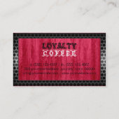 Loyalty Coffee Punch Modern Red Wood Grain #7 (Achterkant)