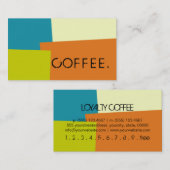 Loyalty Coffee Punch Modern Retro Color (Voorkant / Achterkant)