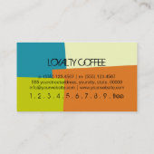 Loyalty Coffee Punch Modern Retro Color (Achterkant)