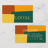 Loyalty Coffee Punch Modern Retro Color #10 (Voorkant / Achterkant)