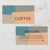 Loyalty Coffee Punch Modern Retro Color #11 (Voorkant / Achterkant)