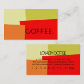 Loyalty Coffee Punch Modern Retro Color #13 (Voorkant / Achterkant)