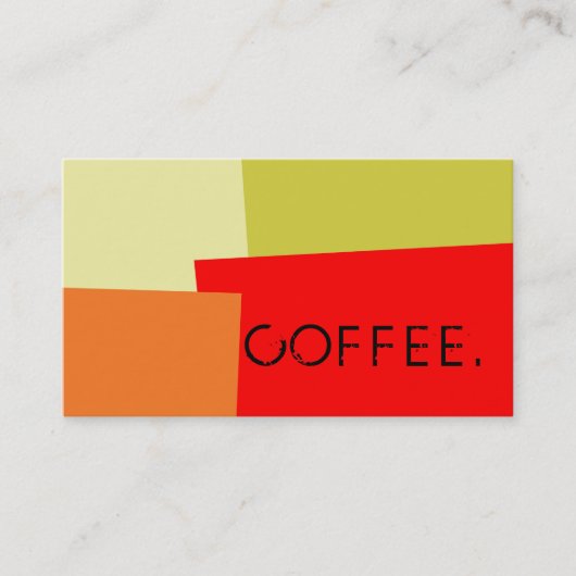 Loyalty Coffee Punch Modern Retro Color #13 (Voorkant)