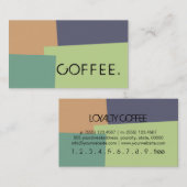 Loyalty Coffee Punch Modern Retro Color #14 (Voorkant / Achterkant)