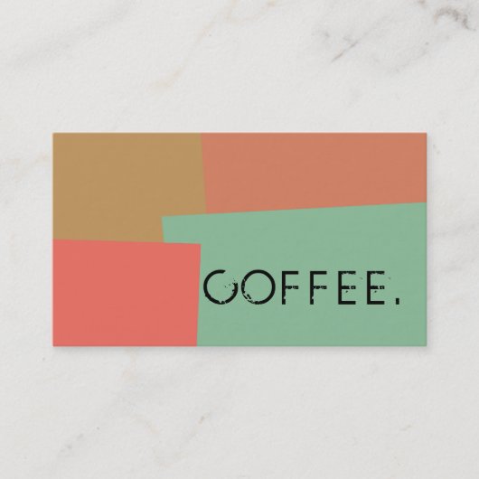 Loyalty Coffee Punch Modern Retro Color #18 (Voorkant)