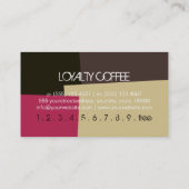 Loyalty Coffee Punch Modern Retro Color #2 (Achterkant)