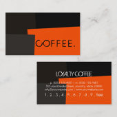 Loyalty Coffee Punch Modern Retro Color #3 (Voorkant / Achterkant)