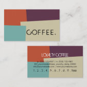 Loyalty Coffee Punch Modern Retro Color #7 (Voorkant / Achterkant)