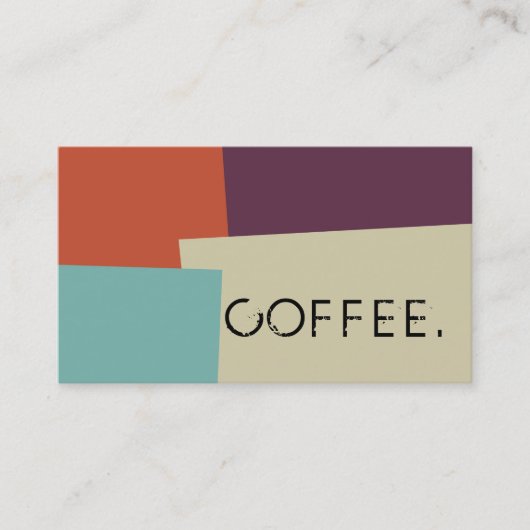 Loyalty Coffee Punch Modern Retro Color #7 (Voorkant)