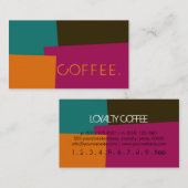 Loyalty Coffee Punch Modern Retro Color #8 (Voorkant / Achterkant)