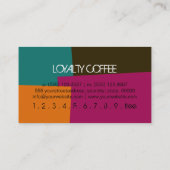 Loyalty Coffee Punch Modern Retro Color #8 (Achterkant)