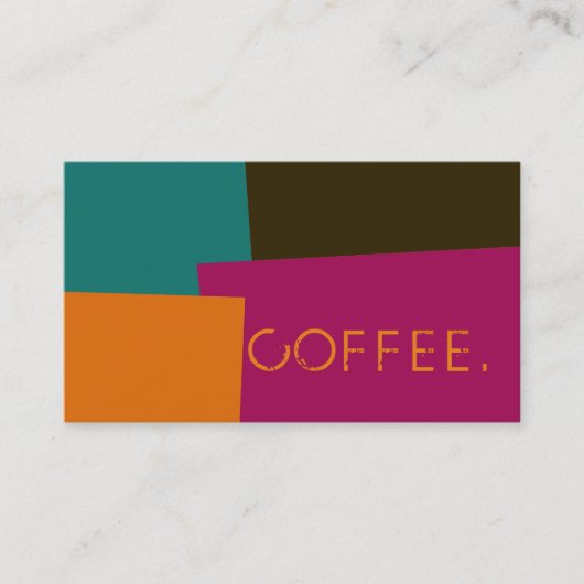 Loyalty Coffee Punch Modern Retro Color #8 (Voorkant)