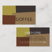 Loyalty Coffee Punch Modern Retro Kleur #16 (Voorkant / Achterkant)