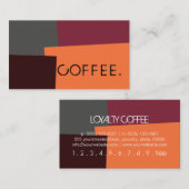 Loyalty Coffee Punch Modern Retro Kleur #5 (Voorkant / Achterkant)