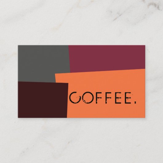 Loyalty Coffee Punch Modern Retro Kleur #5 (Voorkant)