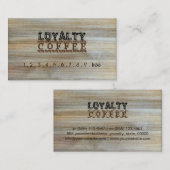 Loyalty Coffee Punch Modern Wood #2 (Voorkant / Achterkant)