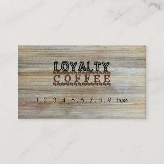 Loyalty Coffee Punch Modern Wood #2 (Voorkant)