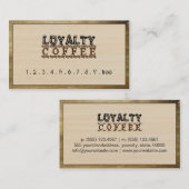 Loyalty Coffee Punch Modern Wood #4 (Voorkant / Achterkant)