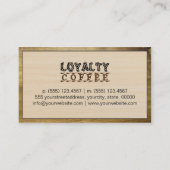 Loyalty Coffee Punch Modern Wood #4 (Achterkant)