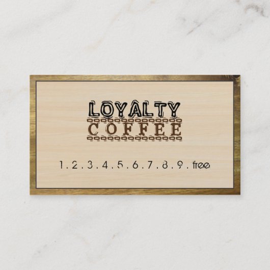 Loyalty Coffee Punch Modern Wood #4 (Voorkant)